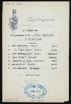 DINNER [held by] HAMBURG-AMERIKA LINIE [at] SS FURST BISMARCK (SS;)