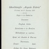DINNER [held by] HAMBURG-AMERIKA LINIE [at] SS AUGUSTE VICTORIA (SS)