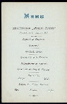 DINNER [held by] HAMBURG-AMERIKA LINIE [at] SS AUGUSTE VICTORIA (SS)