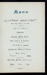 DINNER [held by] HAMBURG-AMERIKA LINIE [at] SS AUGUSTE VICTORIA (SS)