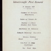 DINNER [held by] HAMBURG-AMERIKA LINIE [at] SS FURST BISMARK (SS)