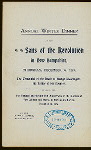 ANNUAL WINTER DINNER, CENTENNIAL OF DEATH OF GEORGE WASHINGTON AND 125TH ANNINVERSARY OF CAPTURE OF FORT WILLIAM AND MARY IN PORTSMOUTH HARBOR [held by] SONS OF THE REVOLUTION IN NEW HAMPSHIRE [at] "EAGLE HOTEL, CONCORD, NH" (HOTEL;)