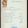 DINNER [held by] HAMBURG-AMERIKA LINIE [at] ENROUTE  ABOARD SCHNELLDAMPFER (EXPRESS-STEAMER) FURST BISMARCK (SS;)