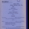 COMPLIMENTARY BREAKFAST [held by] PHILOMATH CLUB [at] "PALACE HOTEL, SAN FRANCISCO, CA" (HOTEL;)