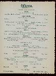 CHRISTMAS DINNER [held by] VENDOME HOTEL [at] NY (HOTEL;)