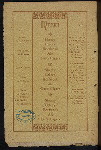 BEEFSTEAK DINNER [held by] BROTHERHOOD OF COMMERCIAL TRAVELERS [at] "WALTER D.GILMAN'S, BROOKLYLN, NY" (REST;)