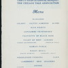 34TH ANNUAL BANQUET [held by] CHICAGO YALE ASSOCIATION [at] "UNIVERSITY CLUB, CHICAGO, IL" (OTHER (CLUB);)
