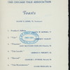 34TH ANNUAL BANQUET [held by] CHICAGO YALE ASSOCIATION [at] "UNIVERSITY CLUB, CHICAGO, IL" (OTHER (CLUB);)