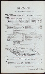 DINNER [held by] EVERETT HOUSE [at] "UNION SQUARE, NEW YORK, NY" (HOTEL [?];)