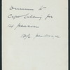 DINNER [held by] GRAND HOTEL [at] MELBOURNE [AUSTRALIA?] (HOTEL;)