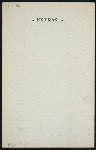 BILL OF FARE [held by] THE PLACE [at] 127 FOURTH AVE. NY (REST;)
