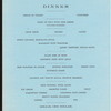 DINNER [held by] NEW YORK CENTRAL & HUDSON RIVER R.R. DINING CAR SERVICE [at] EN ROUTE (RR;)
