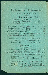 DAILY MENU [held by] COLUMBIA UNIVERSITY RESTAUANT [at] [NEW YORK] (REST;)