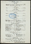 MENU [held by] FALL RIVER LINE [at] STEAMER PILGRIM (SS;)