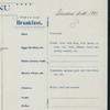 BREAKFAST [held by] HOTEL AMERICA [at] "IRVING PLACE AND 15TH STREET, NEW YORK, NY" (HOTEL)