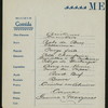DINNER [held by] HOTEL AMERICA [at] "IRVING PLACE AND 15TH STREET, NEW YORK, NY" (HOTEL)