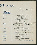 DINNER [held by] HOTEL AMERICA [at] "IRVING PLACE AND 15TH STREET, NEW YORK, NY" (HOTEL)