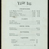 SIXTH CHARTER ANNIVERSARY MEAL; [held by] JUNKET CLUB [at] "AUDITORIUM,THE,[CHICAGO, IL]"