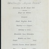 DINNER [held by] HAMBURG-AMERIKA LINIE [at] SS AUGUSTE VICTORIA (SS;)