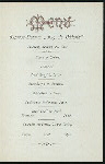 DINNER [held by] HAMBURG-AMERIKA LINIE [at] SS AUGUSTE VICTORIA (SS;)
