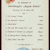 DINNER [held by] HAMBURG-AMERIKA LINIE [at] SS AUGUSTE VICTORIA (SS;)