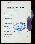 SUPPER [held by] OLD GUARD [at] [NY]