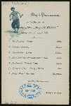 DINNER [held by] HAMBURG-AMERIKA LINIE [at] SS AUGUSTE VICTORIA (SS;)