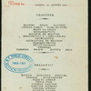 DEJEUNER [held by] CIE CIE TRANSATLANTIQUE [at] PAQUEBOT: LA CHAMPAGNE (SS;)