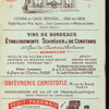 DINER [held by] CIE CIE TRANSATLANTIQUE [at] PAQUEBOT: LA CHAMPAGNE (SS;)