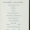 DINNER MENU [held by] HAMBURG-AMERIKA LINIE [at] "SCHNELLDAMPFER: ""AUGUSTE VICTORIA""" (SS;)
