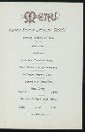 DINNER MENU [held by] HAMBURG-AMERIKA LINIE [at] "SCHNELLDAMPFER: ""AUGUSTE VICTORIA""" (SS;)