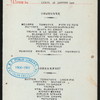 BREAKFAST [held by] CIE TRANSATLANTIQUE [at] SS LA CHAMPAGNE (SS;)