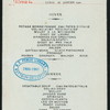 DINNER [held by] CIE TRANSATLANTIQUE [at] SS LA CHAMPAGNE (SS;)