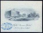 DINNER [held by] FIFTH AVENUE HOTEL [at] "MADISON SQUARE, NEW YORK, [NY]" (HOTEL;)