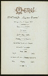 DINNER [held by] HAMBURG-AMERIKA LINIE [at] SS AUGUSTE VICTORIA (SS;)