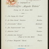 DINNER [held by] HAMBURG-AMERIKA LINIE [at] SS AUGUSTE VICTORIA (SS;)