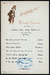 DINNER [held by] HAMBURG-AMERIKA LINIE [at] SS GRAF WALDERSEE (SS;)