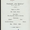 DINNER [held by] HAMBURG-AMERIKA LINIE [at] SS GRAF WALDERSEE (SS;)