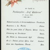 DINNER [held by] HAMBURG-AMERIKA LINIE [at] SS GRAF WALDERSEE (SS;)
