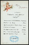 DINNER [held by] HAMBURG-AMERIKA LINIE [at] SS GRAF WALDERSEE (SS;)
