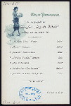 DINNER [held by] HAMBURG-AMERIKA LINIE [at] SS AUGUSTE VICTORIA (SS;)