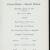 DINNER [held by] HAMBURG-AMERIKA LINIE [at] SS AUGUSTE VICTORIA (SS;)