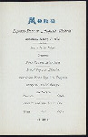DINNER [held by] HAMBURG-AMERIKA LINIE [at] SS AUGUSTE VICTORIA (SS;)