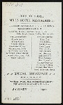 BILL OF FARE [held by] MILLS HOTEL RESTAURANT [at] "NEW YORK, NY" (REST;)