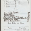 BILL OF FARE [held by] PRISCILLA DINING ROOM [at] "DOSCHER & MINDERMAN, 16 WEST FOURTH STREET, CORNER MERCER STREET, [NEW YORK, NY]" (REST;)