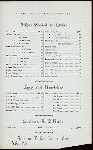 BILL OF FARE [held by] PRISCILLA DINING ROOM [at] "DOSCHER & MINDERMAN, 16 WEST FOURTH STREET, CORNER MERCER STREET, [NEW YORK, NY]" (REST;)