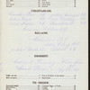 BILL OF FARE [held by] JOHN DOSCHER'S RESTAURANT [at] "25 BARCLAY ST., NEW YORK, NY" (REST;)