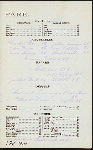 BILL OF FARE [held by] JOHN DOSCHER'S RESTAURANT [at] "25 BARCLAY ST., NEW YORK, NY" (REST;)