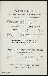 BILL OF FARE [held by] JOHN DOSCHER'S RESTAURANT [at] "25 BARCLAY ST., NEW YORK, NY" (REST;)