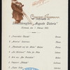 DINNER; [held by] HAMBURG-AMERIKA LINIE [at] EN ROUTE ABOARD EXPRESS STEAMER AUGUSTE VICTORIA (SS;)